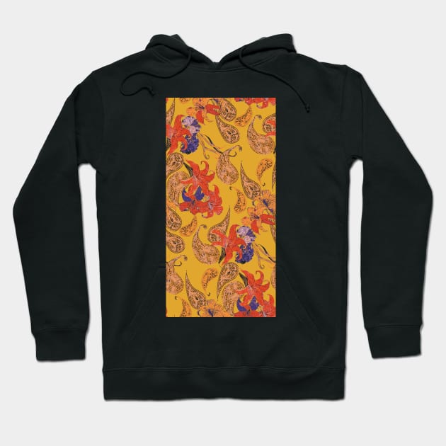 Paisleys & Lilies Hoodie by lottibrown